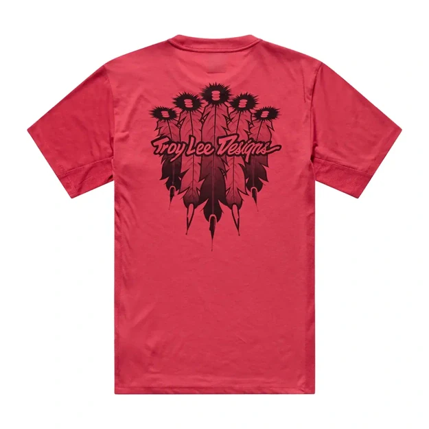 TLD MENS SHORT SLEEVE JERSEY SKYLINE RIDE TEE FEATHERED EMBER RED (38284000)