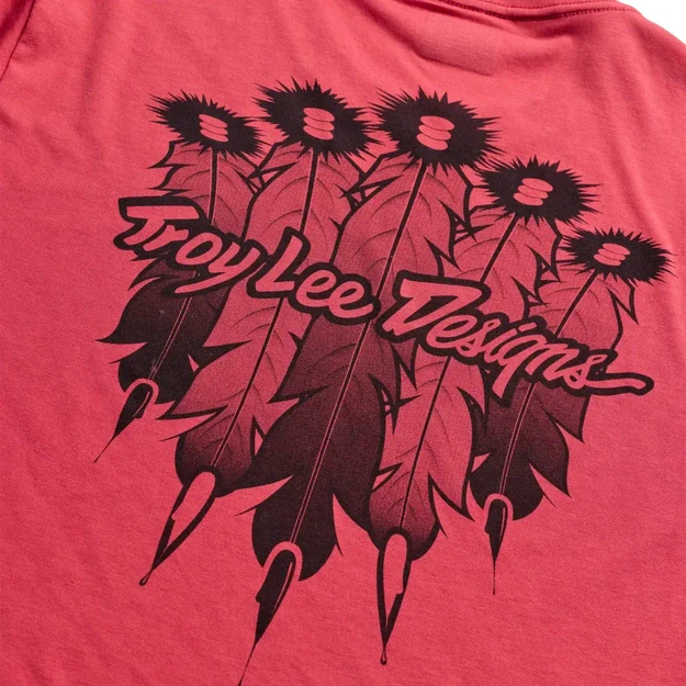 TLD MENS SHORT SLEEVE JERSEY SKYLINE RIDE TEE FEATHERED EMBER RED (38284000)