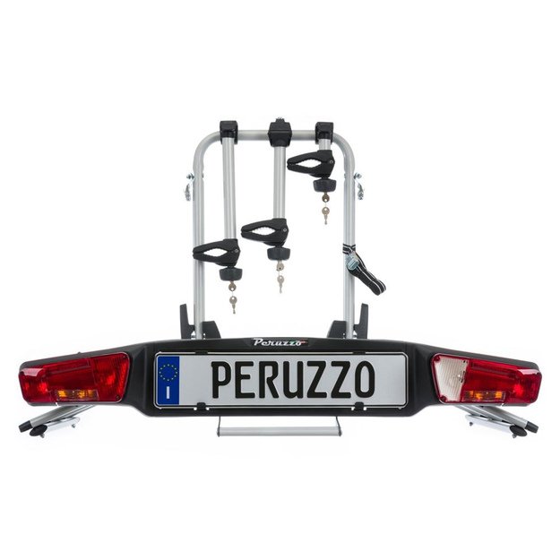 Autobagažinė Peruzzo Zephyr 3 dviračiam, E-BIKE, ant grąžulo (aliuminė)  1