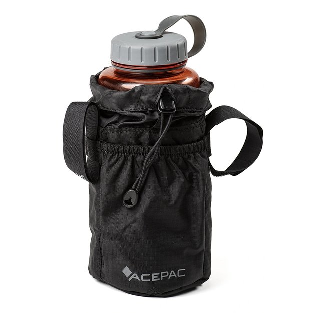Dviračio krepšys gertuvei ant vairo Acepac Fat Bottle Bag MKIII // 1 l (juodas)
