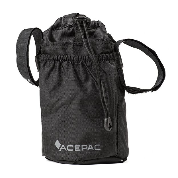 Dviračio krepšys gertuvei ant vairo Acepac Fat Bottle Bag MKIII // 1 l (juodas) 1