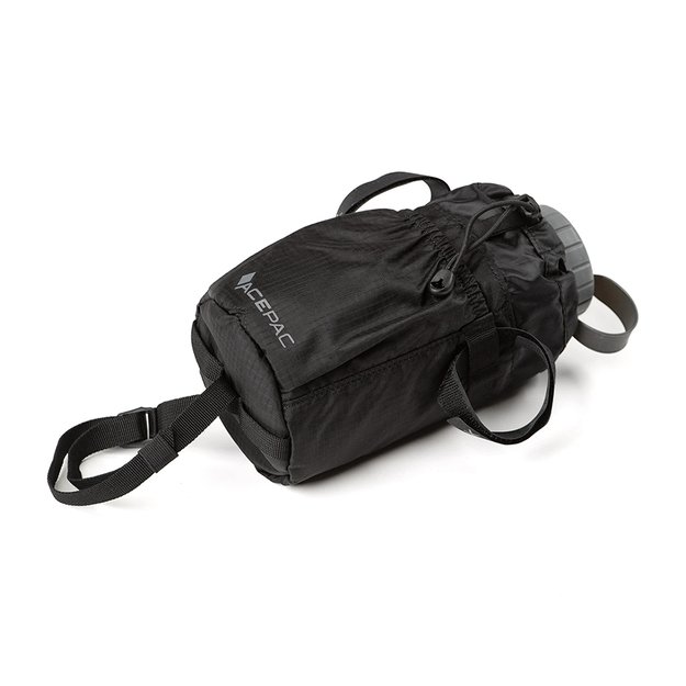 Dviračio krepšys gertuvei ant vairo Acepac Fat Bottle Bag MKIII // 1 l (juodas) 4