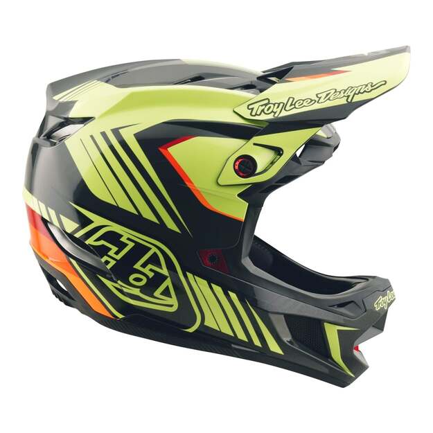 TLD HELMET D4 POLYACRYLITE QUALIFIER BLACK / YELLOW (17455900) 4