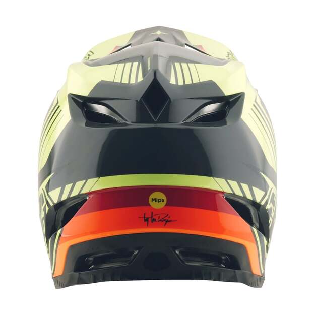 TLD HELMET D4 POLYACRYLITE QUALIFIER BLACK / YELLOW (17455900) 2