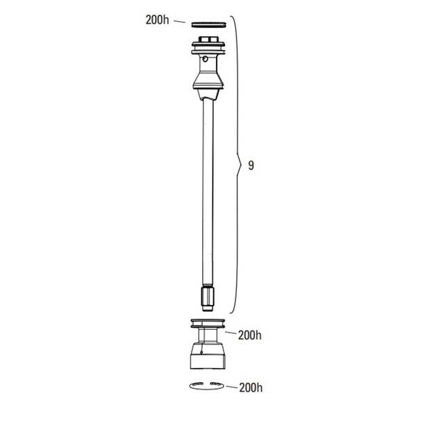 11.4018.111.017 - ROCKSHOX AIR SHAFT 27/29 DOM 38 DB 170