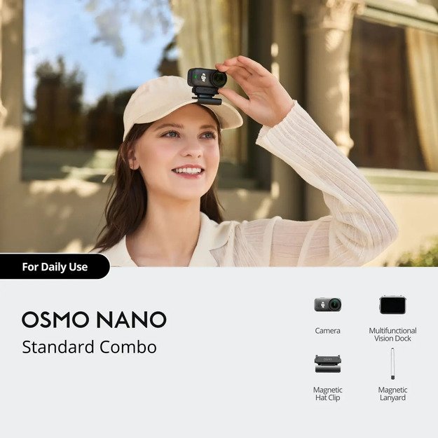 DJI veiksmo kamera Osmo Nano Standard Combo (128GB) 3