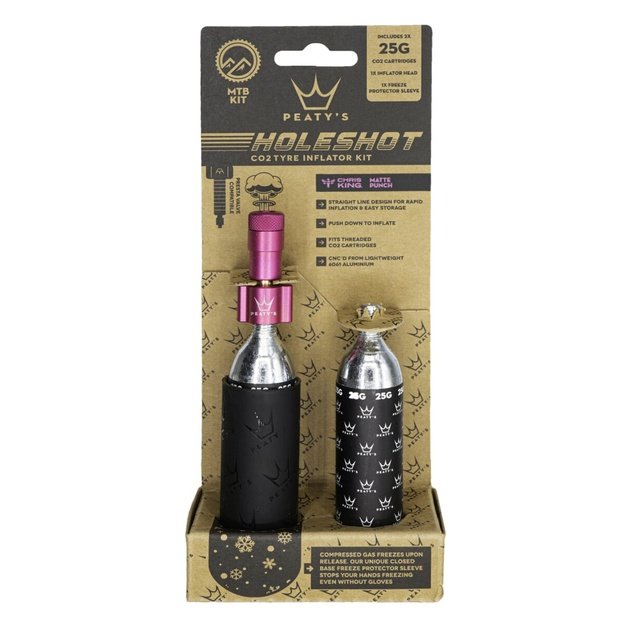 CO2 pompa PEATY S HOLESHOT CO2 TYRE INFLATOR - MTB (25G) - PUNCH (PPR-HTI-MTB-PUN-12)