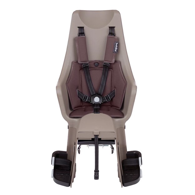 Dviračio kėdutė BoBike Exclusive® Maxi Plus // su galiniu žibintu, tvirtinimas ant bagažinės (ruda) 2