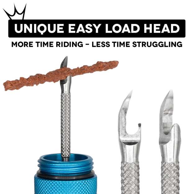 Bekamerinės sistemos remonto komplektas PEATY S HOLESHOT TUBELESS PUNCTURE PLUGGER KIT - NAVY (PPR-TPP-NVY-12) 3