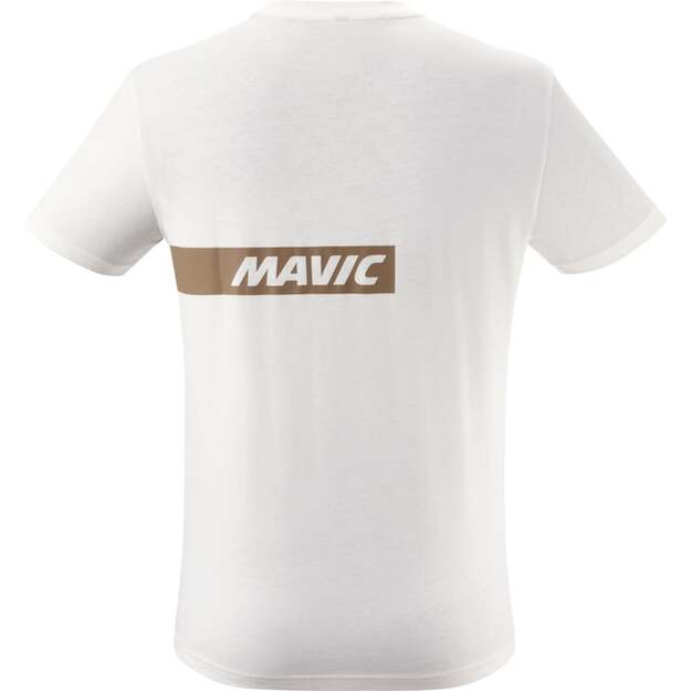 Marškinėliai MAVIC SHORT SLEEVE TEE CORPORATE STRIPE OFF-WHITE BRONZE (T000218) 1