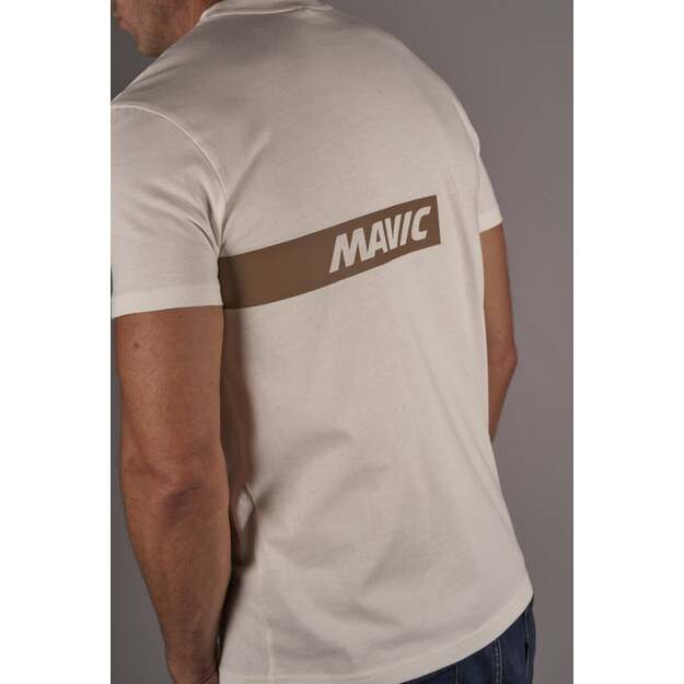 Marškinėliai MAVIC SHORT SLEEVE TEE CORPORATE STRIPE OFF-WHITE BRONZE (T000218) 2