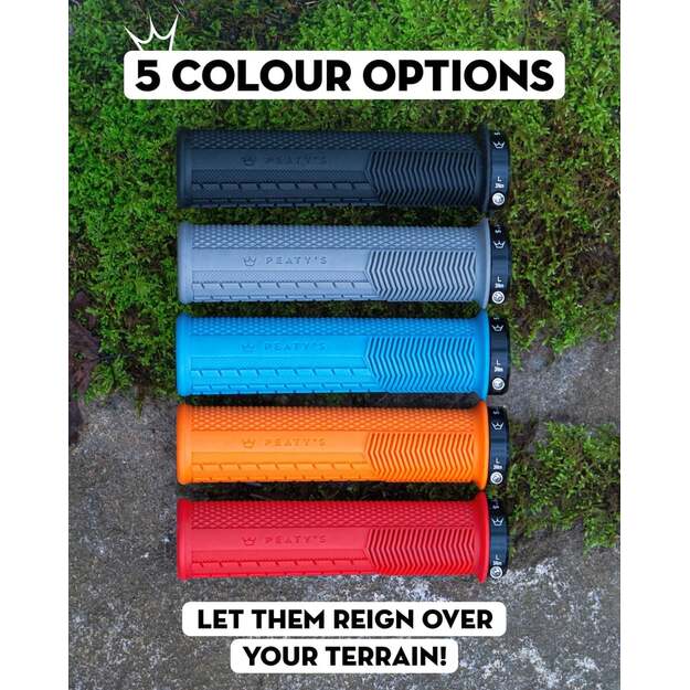 PEATY S GRIPS MONARCH KNURL THIN TURQUOISE (PGM-KNL-THN-TRQ-1) 2