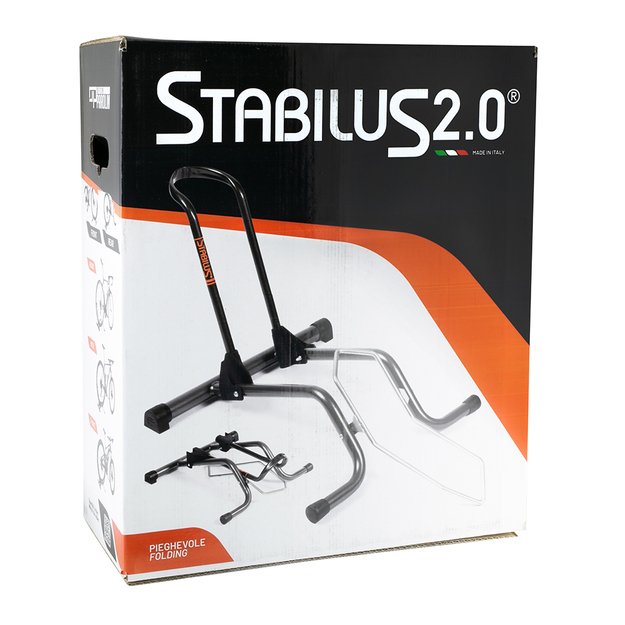 Dviračio laikiklis ant žemės STABILUS 2.0 // 1 dviračiui, plieninis (pilkas) 2