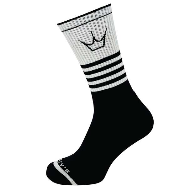 PEATY S PONOŽKY SHREDSOCKS BAND WHITE / BLACK (PPW-SCK-BND-WT/BK-10)