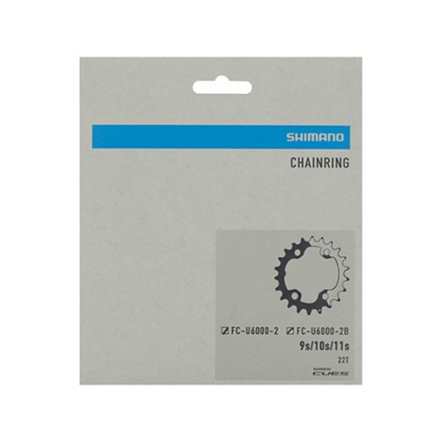 Priekinė žvaigždė Shimano CUES FC-U6000-2 / FC-U6000-2B // 22T, B.C.D.: 64 mm 1