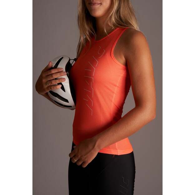 MAVIC WOMENS SLEEVELESS BASE LAYER HOT RIDE + SL W CORAL (T000171) 2