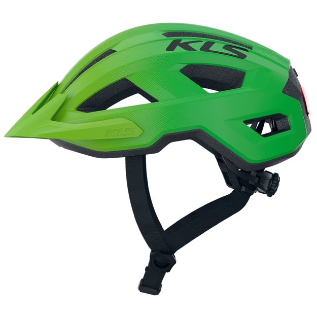 Šalmas KLS Daze Lumio 022 // su žibintu, dydis S/M: 52-55 cm (žalia) 4