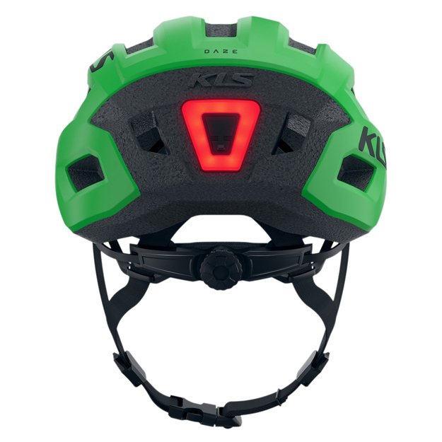 Šalmas KLS Daze Lumio 022 // su žibintu, dydis S/M: 52-55 cm (žalia) 1