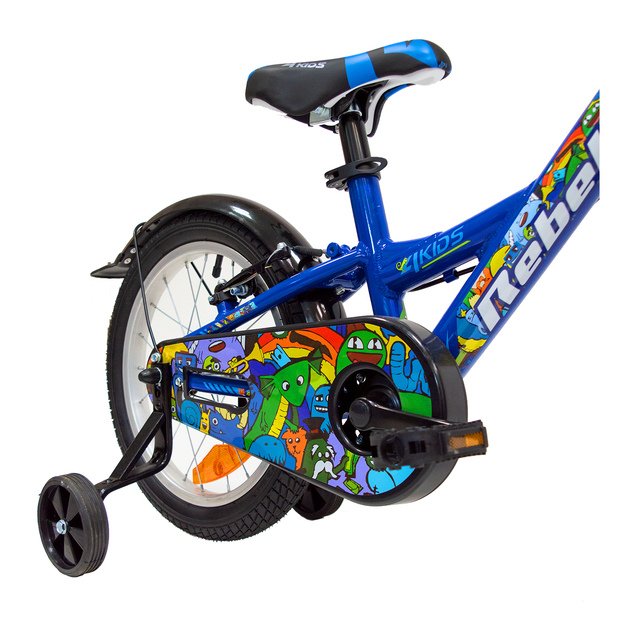 4KIDS Rebel 16  // dydis 10  (25.5 cm), V-Brake ir Kojinis stabdžiai, aliuminis (mėlyna) 3