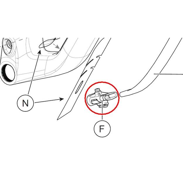 CANNONDALE Scalpel Cable Funnel (K32014)