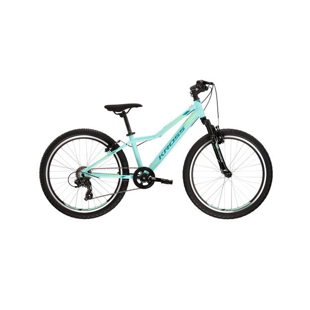 KROSS Lea JR 1.0 cel_gre_min g Vaikiškas kalnų (MTB) dviratis (24 ) 