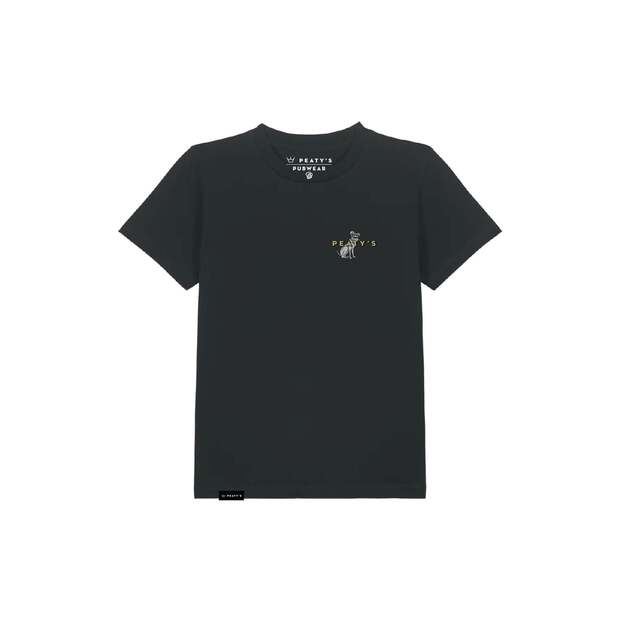 PEATY S DĚTSK&Eacute; TRIKO S KR&Aacute;TK&Yacute;M RUK&Aacute;VEM - SUPERDOG / BLACK (PKW-25-TEE-SUP-BLK)