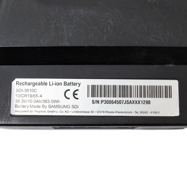 Elektrinio variklio akumuliatorius Samsung 36V 10Ah 363Wh 3