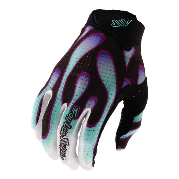 TLD GLOVES AIR OVERSPRAY BLACK / REAL TEAL (44603000)