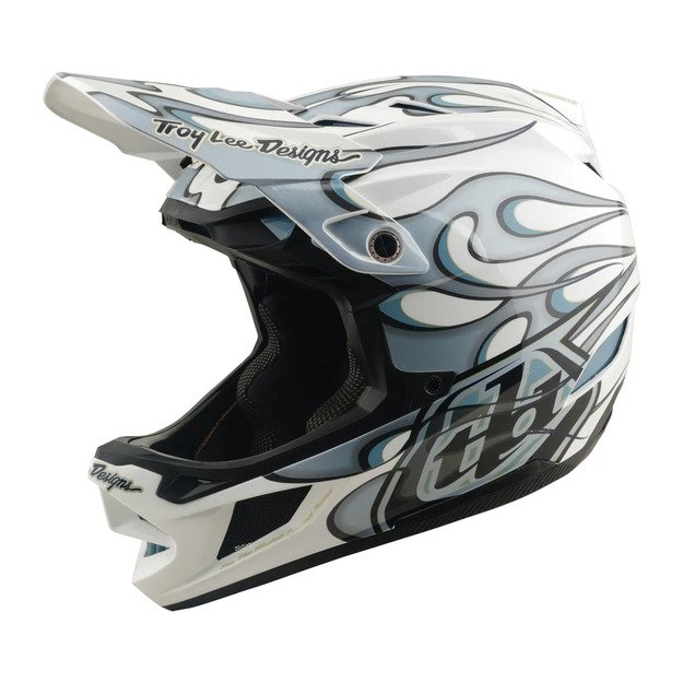 TLD HELMET D4 COMPOSITE MIPS TORCHED WHITE / SILVER (14021200)