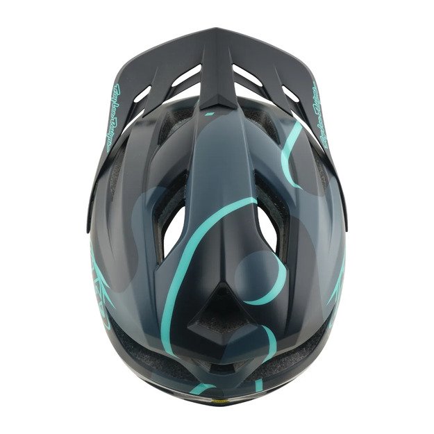 TLD HELMET FLOWLINE SE MIPS BADGE CARBON / REAL TEAL (11056820) 7