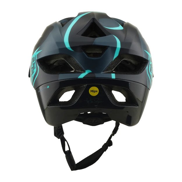 TLD HELMET FLOWLINE SE MIPS BADGE CARBON / REAL TEAL (11056820) 3