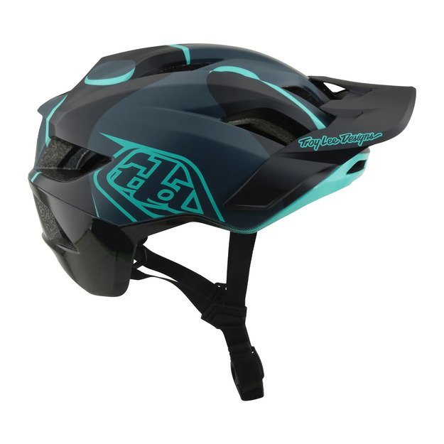 TLD HELMET FLOWLINE SE MIPS BADGE CARBON / REAL TEAL (11056820) 5