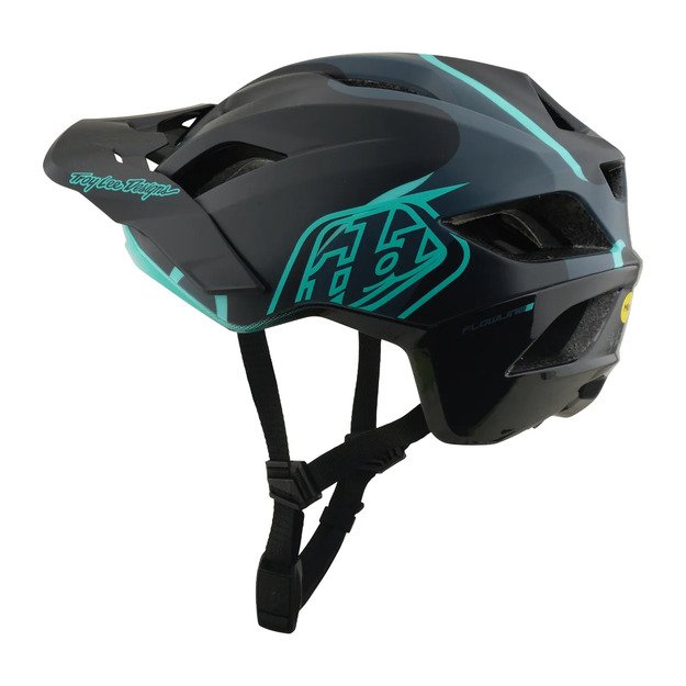 TLD HELMET FLOWLINE SE MIPS BADGE CARBON / REAL TEAL (11056820) 2