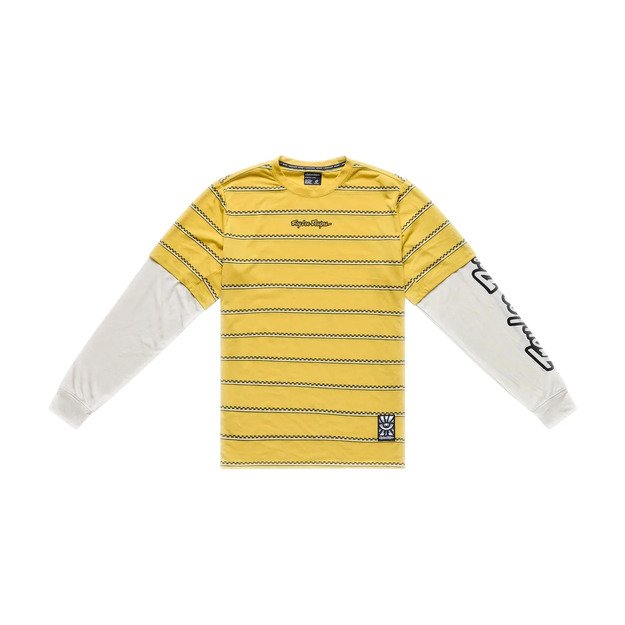 TLD LONG SLEEVE JERSEY SKYLINE FAKIE RIDE TEE STRIPE BUTTER (33226000)