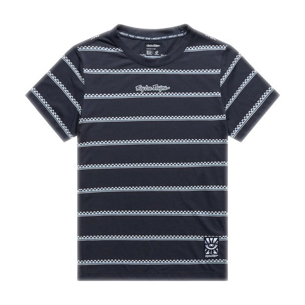 TLD WOMENS SHORT SLEEVE JERSEY LILIUM RIDE TEE CHECKED OUT CARBON (37501600)