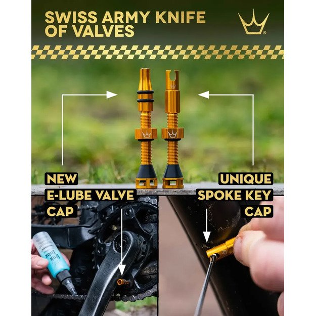 PEATY S BEZDU&Scaron;OV&Eacute; VENTILKY HOLESHOT FAST FLOW 60MM BLACK (PTV-HFF-60-BLK-12) 3