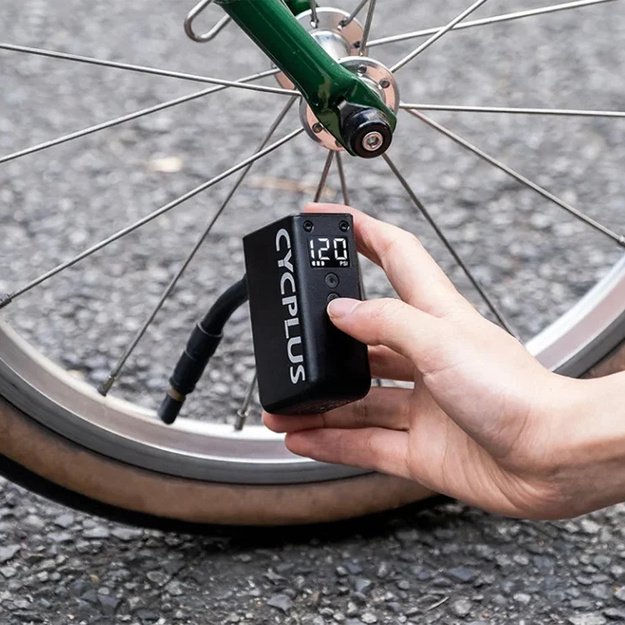 Elektrinė rankinė pompa CYCPLUS AS2 PRO // 8.3 bar (120 PSI), FV/AV