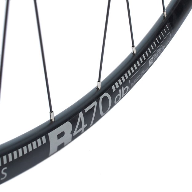 Galinis ratas DT SWISS R470db 28/29  // diskiniams Center-Lock, 32H, kasetė, Thru-Axle, be kniedžių, aliuminis 3