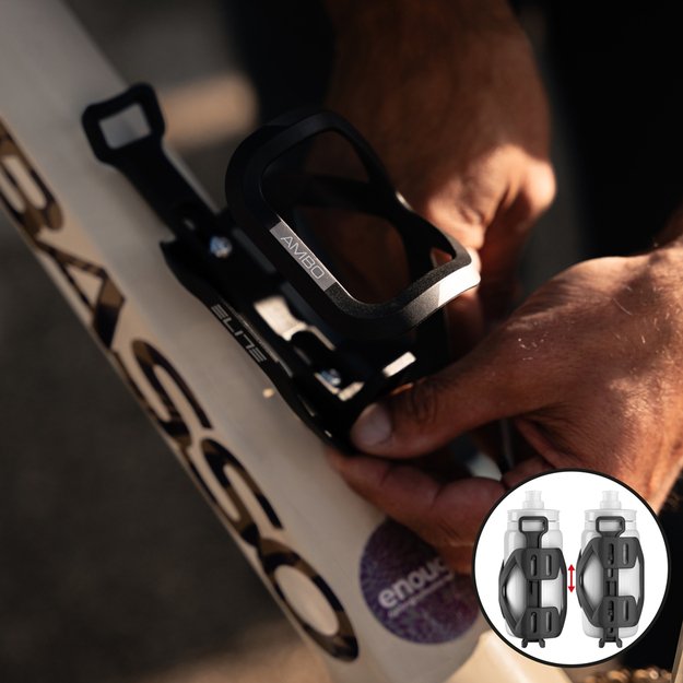 Gertuvės laikiklis ELITE Ambo Sidecage (juoda) 3