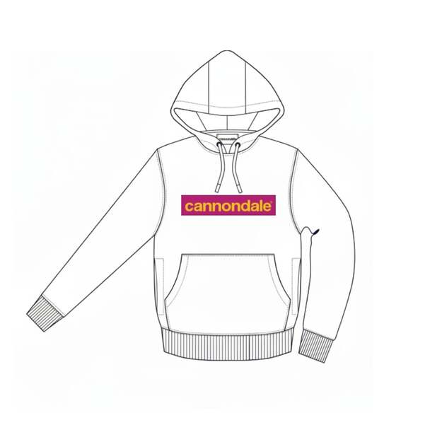 CANNONDALE LIFESTYLE HOODIE WHT/ORC/PYL