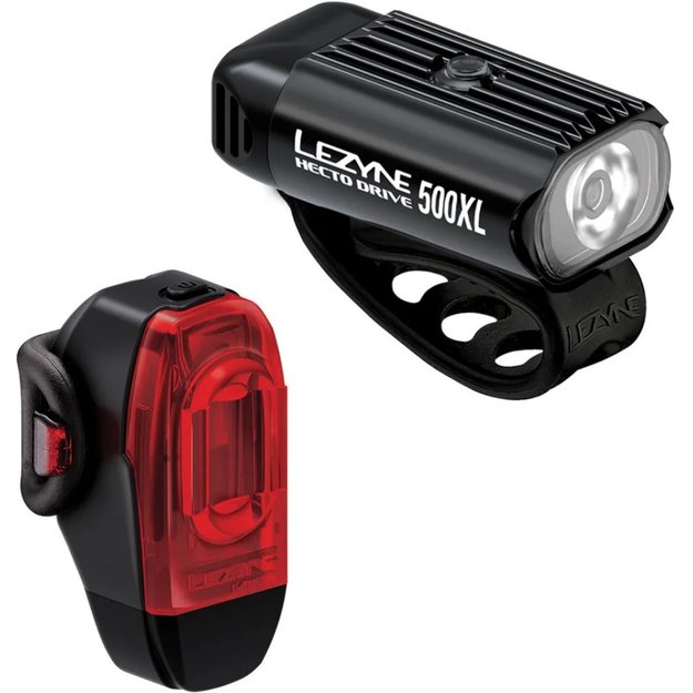 Lezyne žibintų komplektas LED Pair Hecto Drive 500XL / KTV Drive+