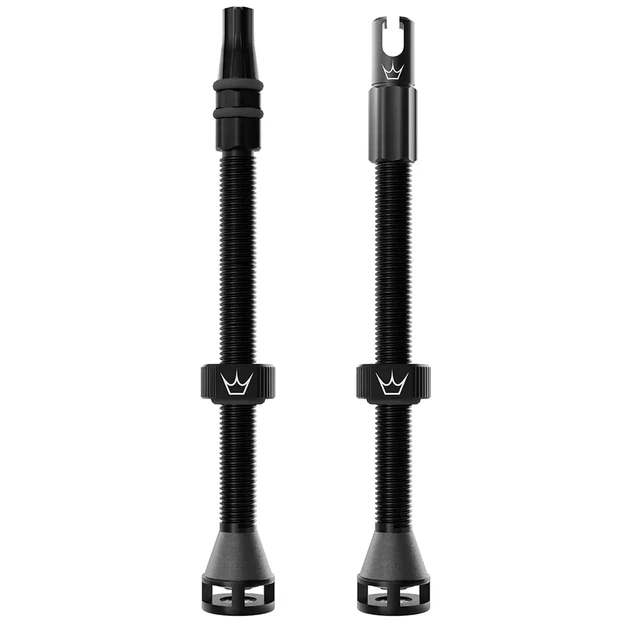 PEATY S TUBELESS VALVES HOLESHOT FAST FLOW 80MM BLACK (PTV-HFF-80-BLK-12)