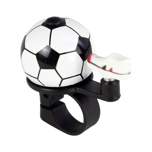 Dviračio skambutis Fischer Football (balta/juoda)