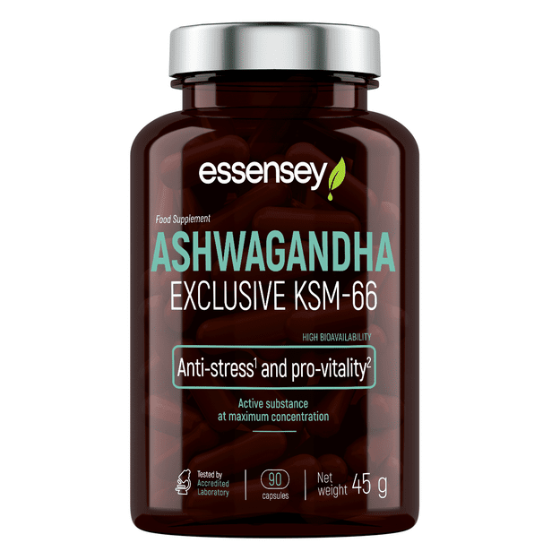 Adaptogenas TREC ESSENSEY ASHWAGANDHA EXCLUSIVE KSM-66 90 kapsulių