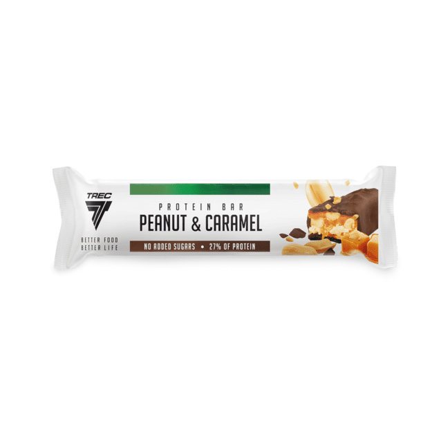 Baltymų batonėlis TREC PROTEIN BAR ŽEMĖS RIEŠUTŲ IR KARAMELĖS 49 g