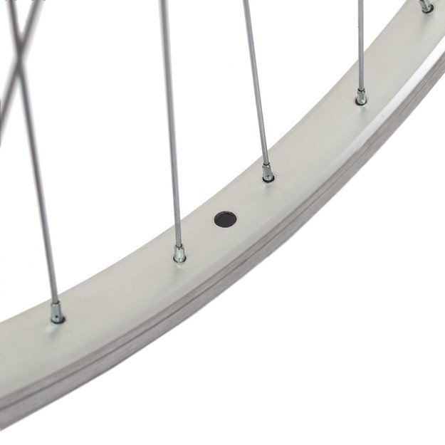 Galinis ratas 28/29  // kojinis/V-Brake, 36H, SRAM I-Motion 3-speed, veržlės, viengubas, aliuminis (sidabrinis)