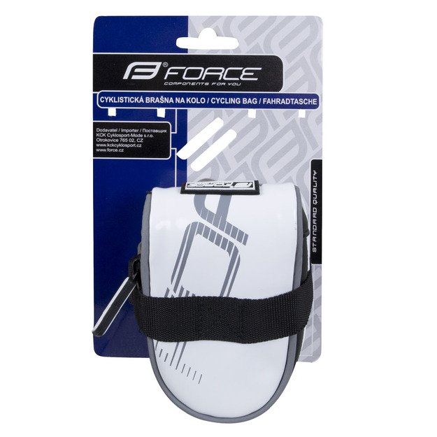 Krepšelis FORCE Ride Minipac velcro sistema (balta) 1