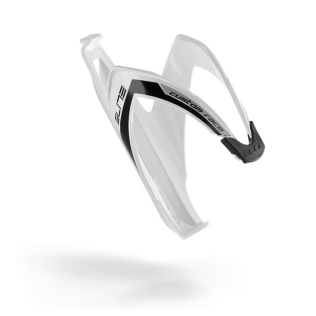 Gertuvės laikiklis Elite Bottle Cage Custom Race Skin, baltas