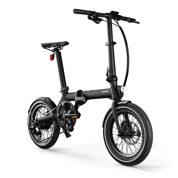 Sulankstomas elektrinis dviratis Eovolt Morning 16" V1 (juodos spalvos) 1