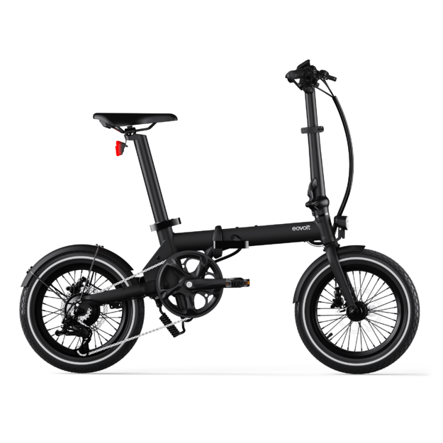 Sulankstomas elektrinis dviratis Eovolt Morning 16" V1 (juodos spalvos)